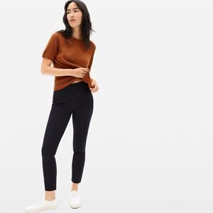 EVERLANE The Side-Zip Stretch Cotton Pant Black Women’s Size 2